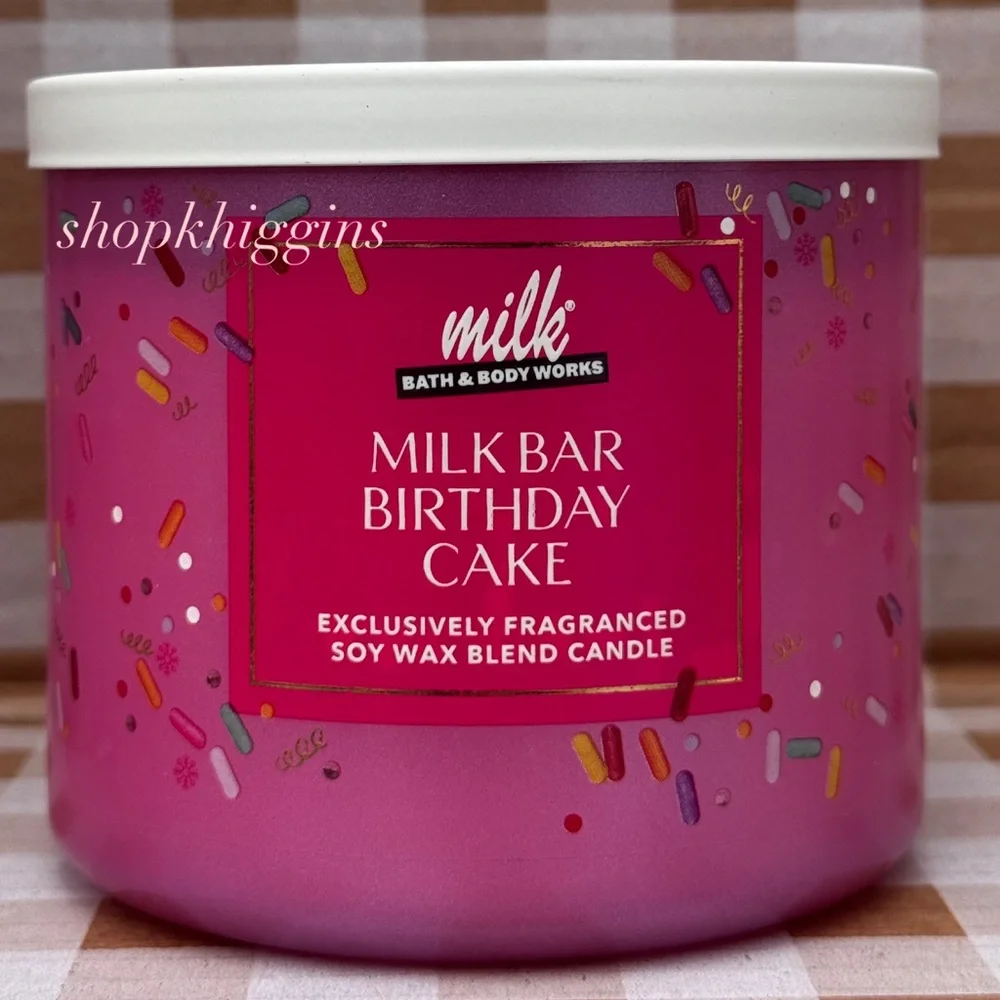 NEW B&BW x MILK BAR birthday cake 3 wick soy wax blend candle - Picture 3 of 5